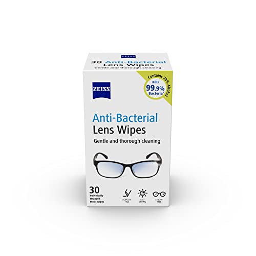 ZEISS Lens Wipes – 200 Ct, Individually Packed for Glasses & Cameras