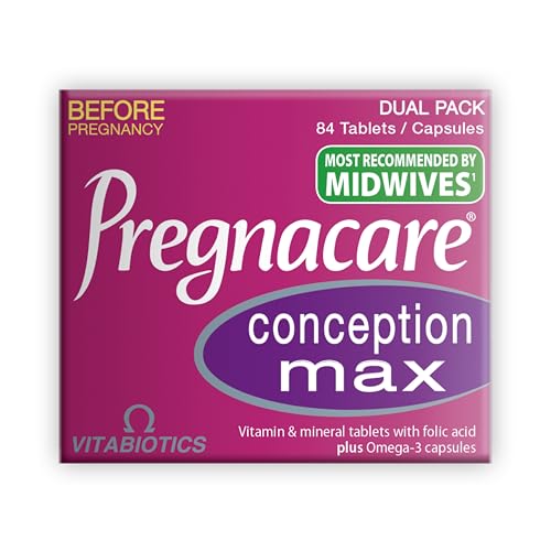 Pregnacare Conception Max – Prenatal Vitamins with Omega-3 DHA by Vitabiotics