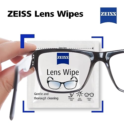 ZEISS Lens Wipes – 200 Ct, Individually Packed for Glasses & Cameras