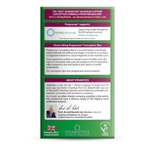 Pregnacare Conception Max – Prenatal Vitamins with Omega-3 DHA by Vitabiotics