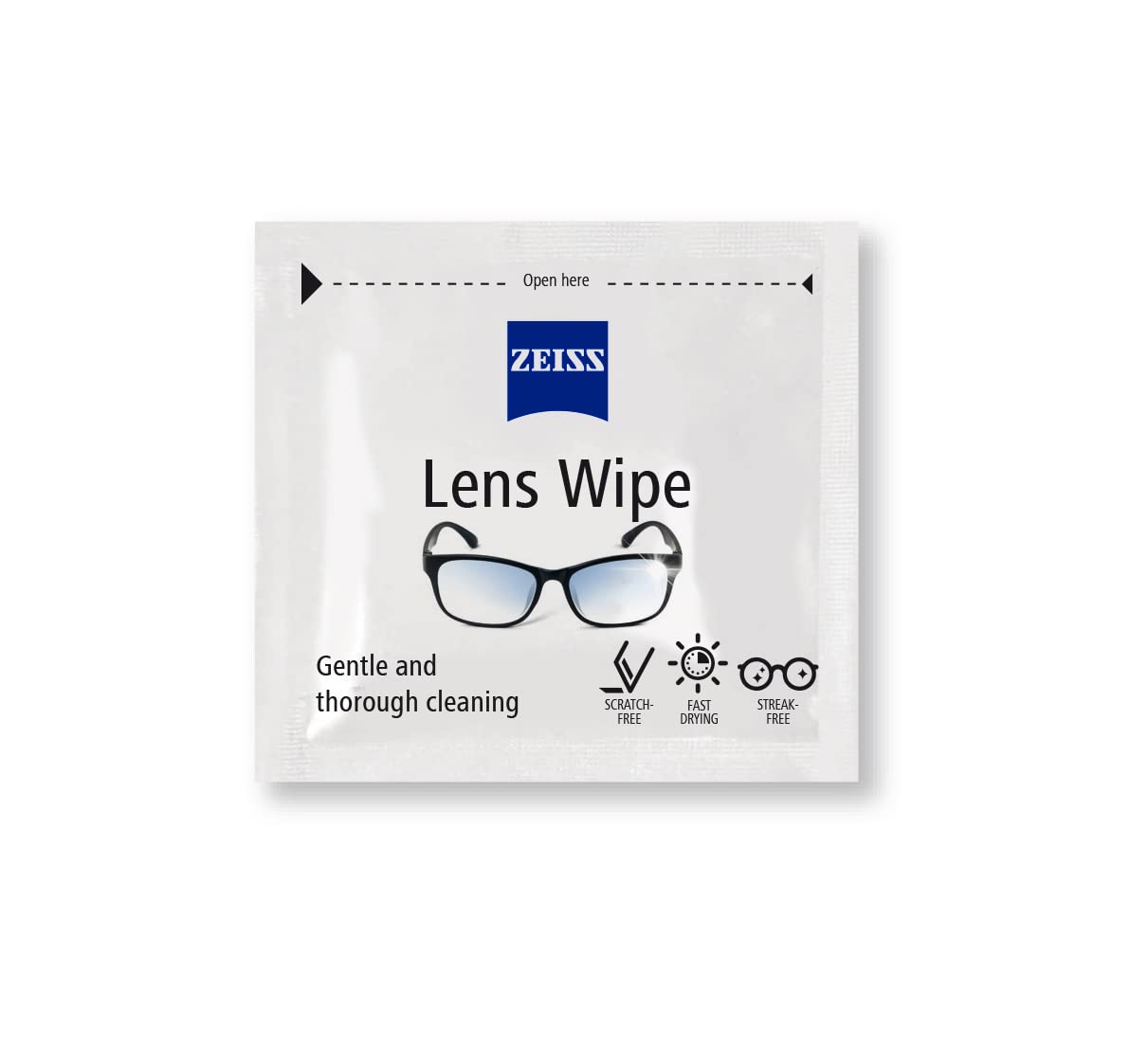 ZEISS Lens Wipes – 200 Ct, Individually Packed for Glasses & Cameras