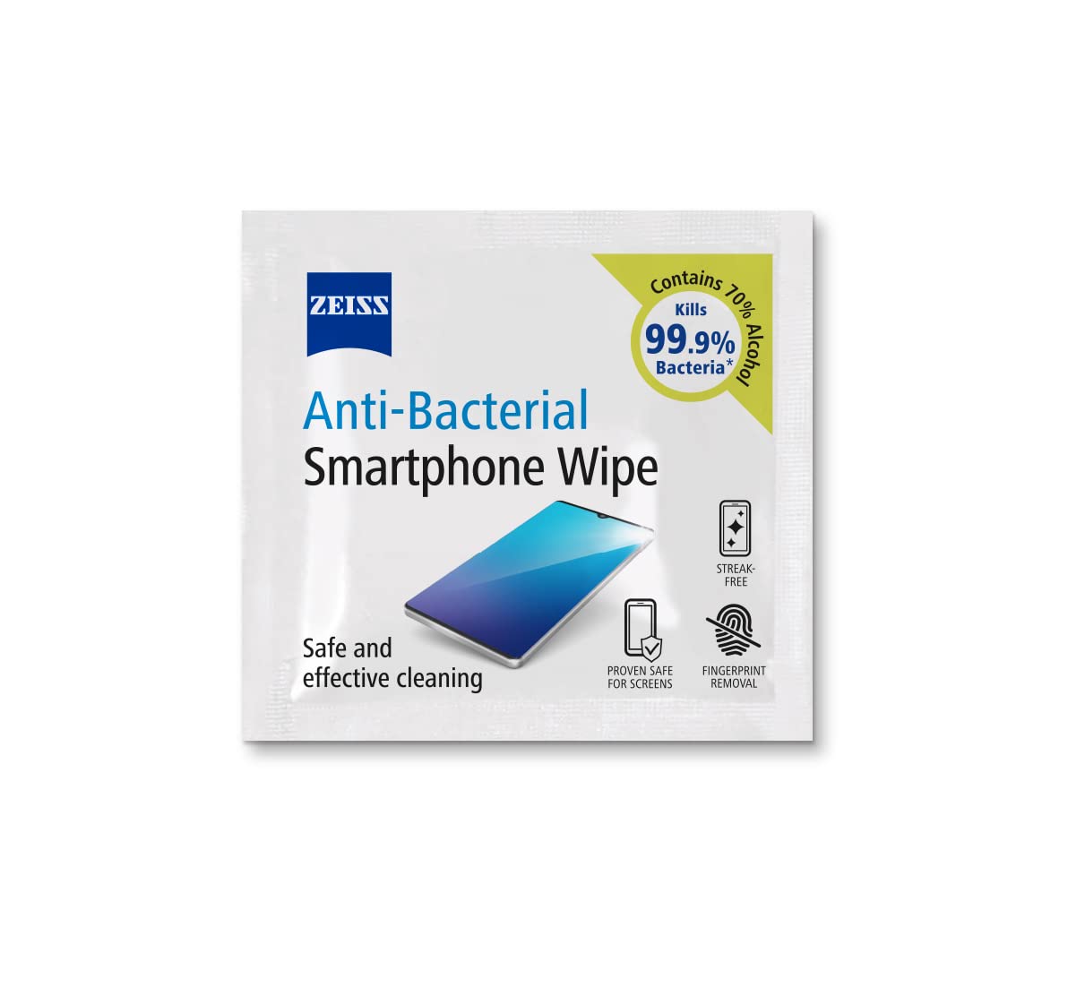 ZEISS Lens Wipes – 200 Ct, Individually Packed for Glasses & Cameras