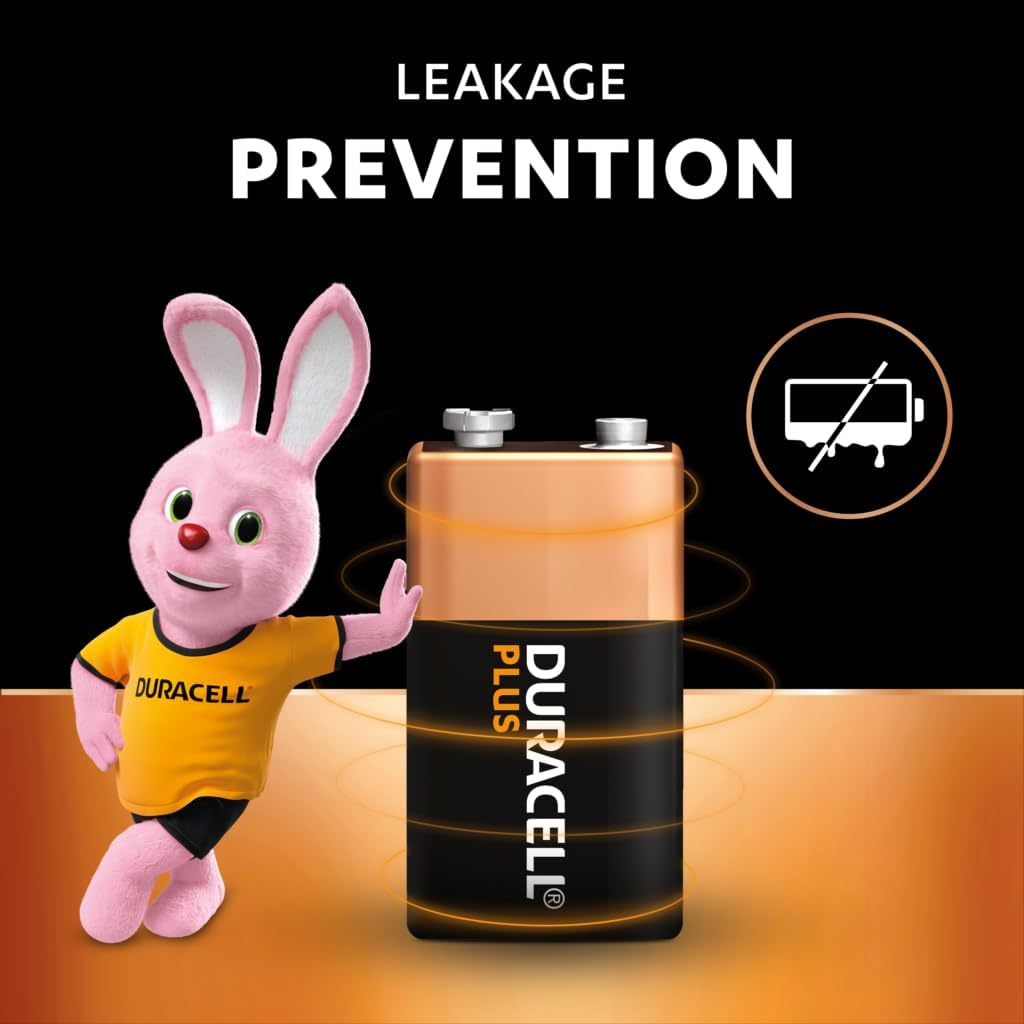 12 x Duracell 9V Plus (3 Blister Packs of 4 Batteries) 12 Batteries (6LR61/MN1604)