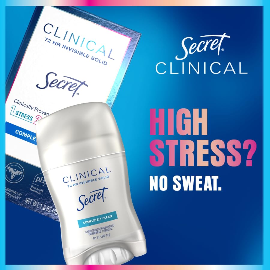 Secret Clinical Strength Deodorant – Completely Clean, 1.6 oz