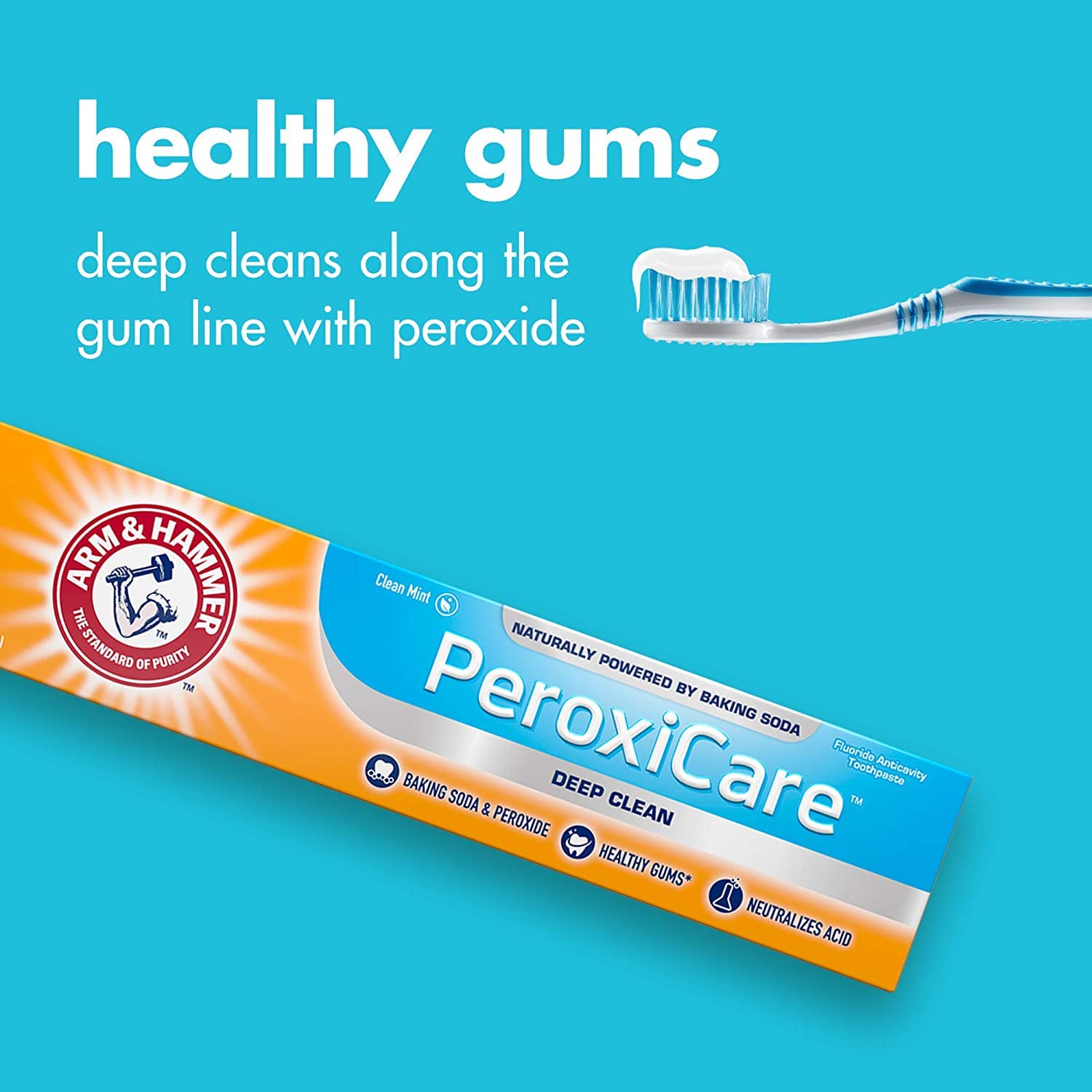 Arm & Hammer Peroxicare Deep Clean Toothpaste, 6 oz (Packaging May Vary)