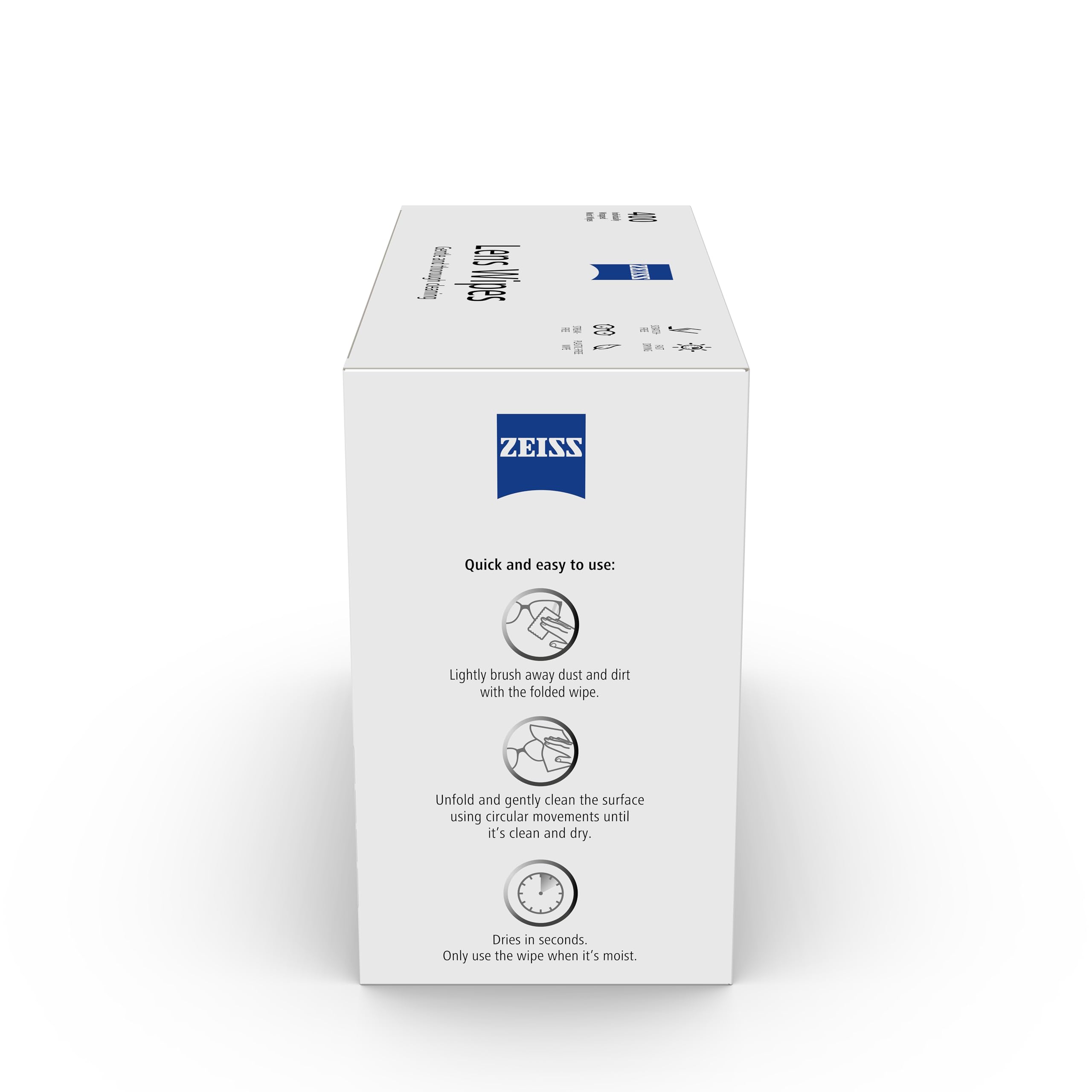 ZEISS Lens Wipes – 200 Ct, Individually Packed for Glasses & Cameras