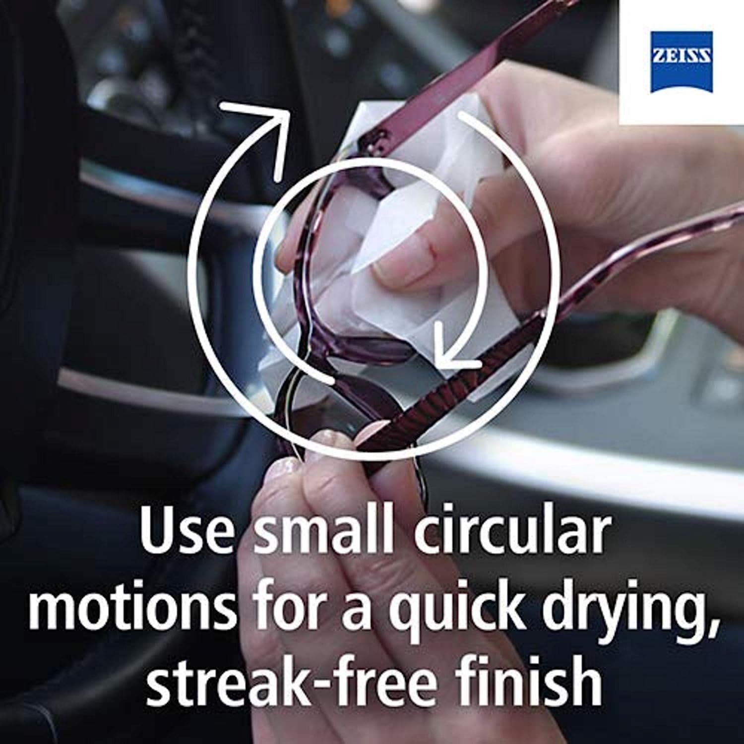 ZEISS Lens Wipes – 200 Ct, Individually Packed for Glasses & Cameras