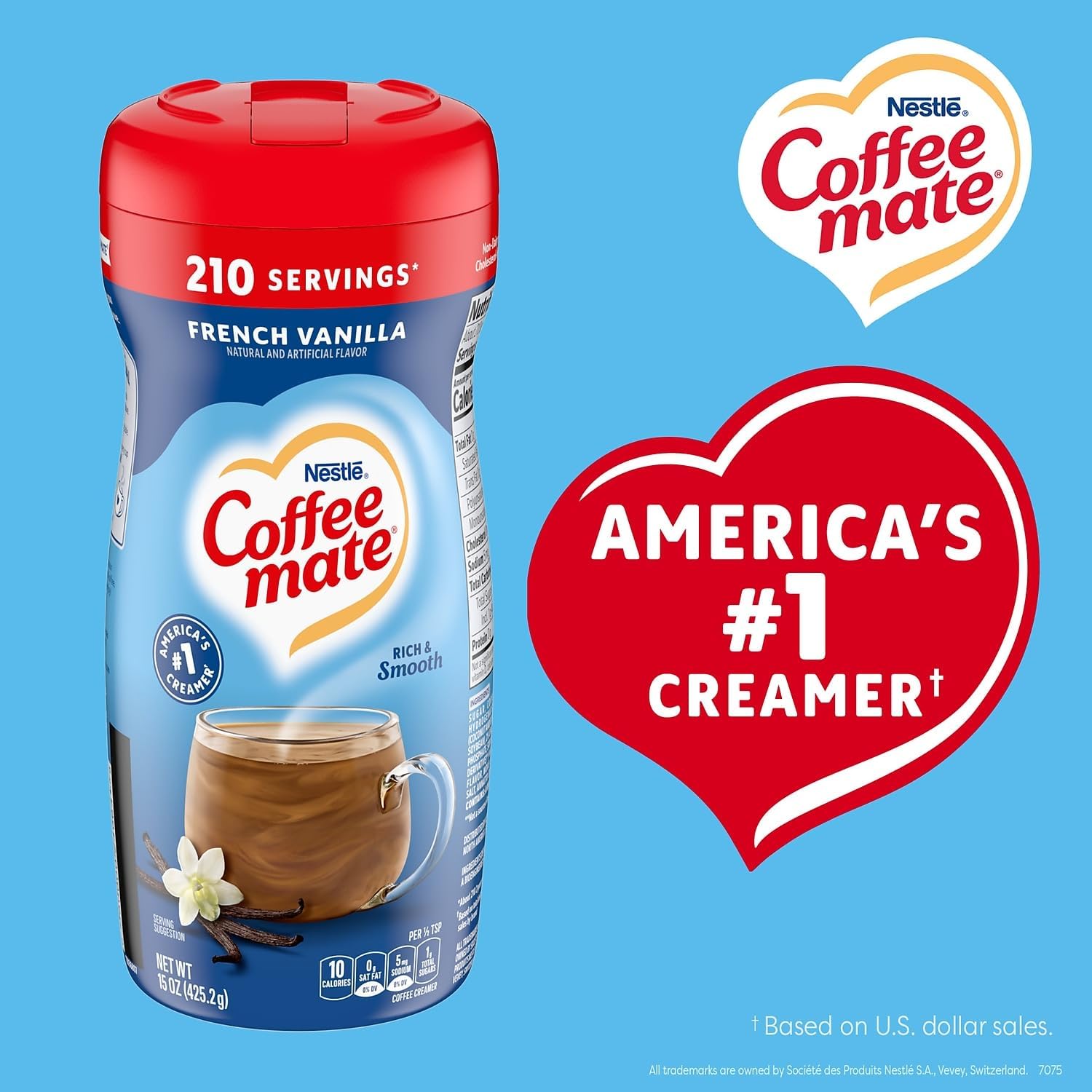 COFFEE-MATE French Vanilla Powdered Coffee Creamer 425 g