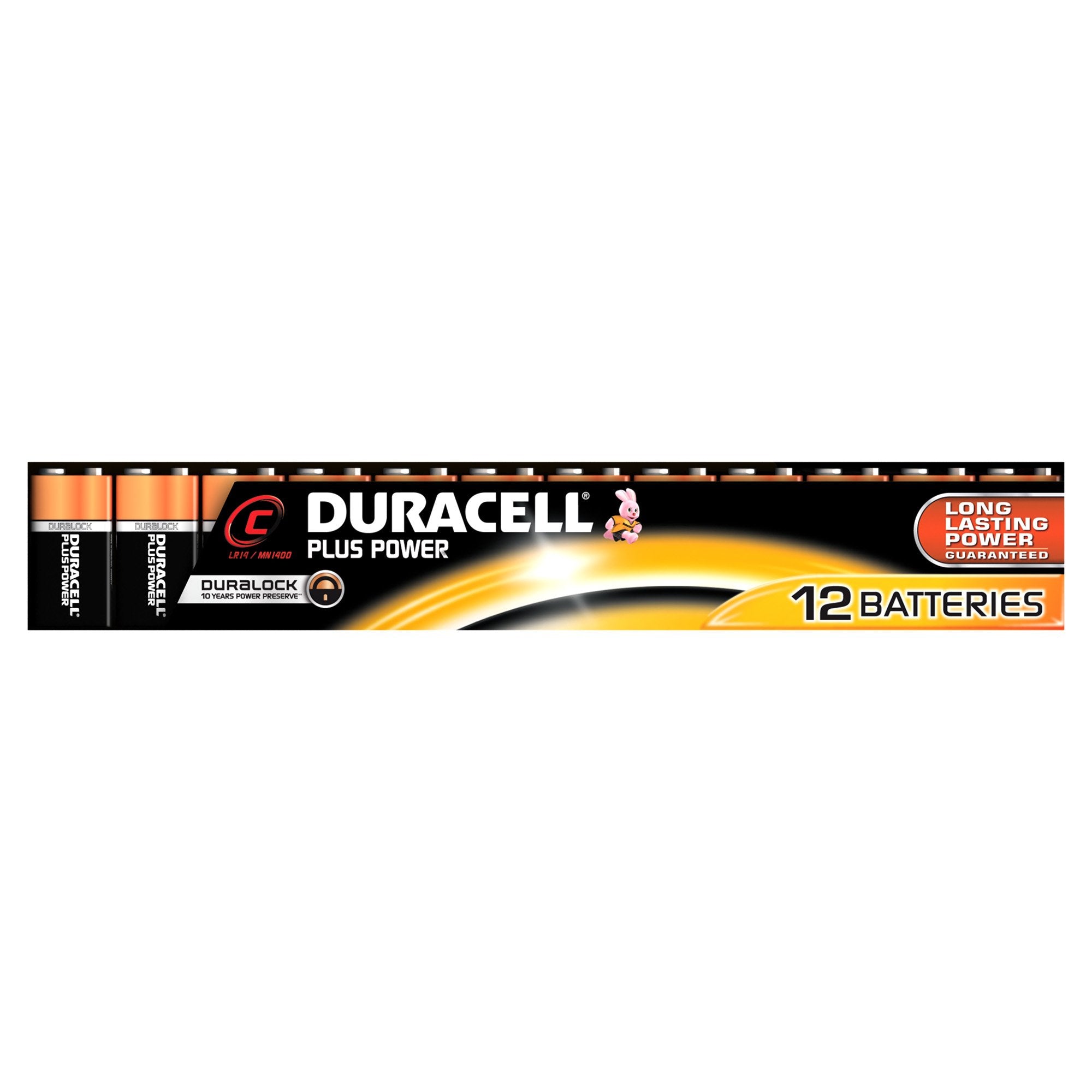 3140-Duracell MN1400, Plus Power Alkaline C Batteries LR14, 1.5 V, Pack of 2).