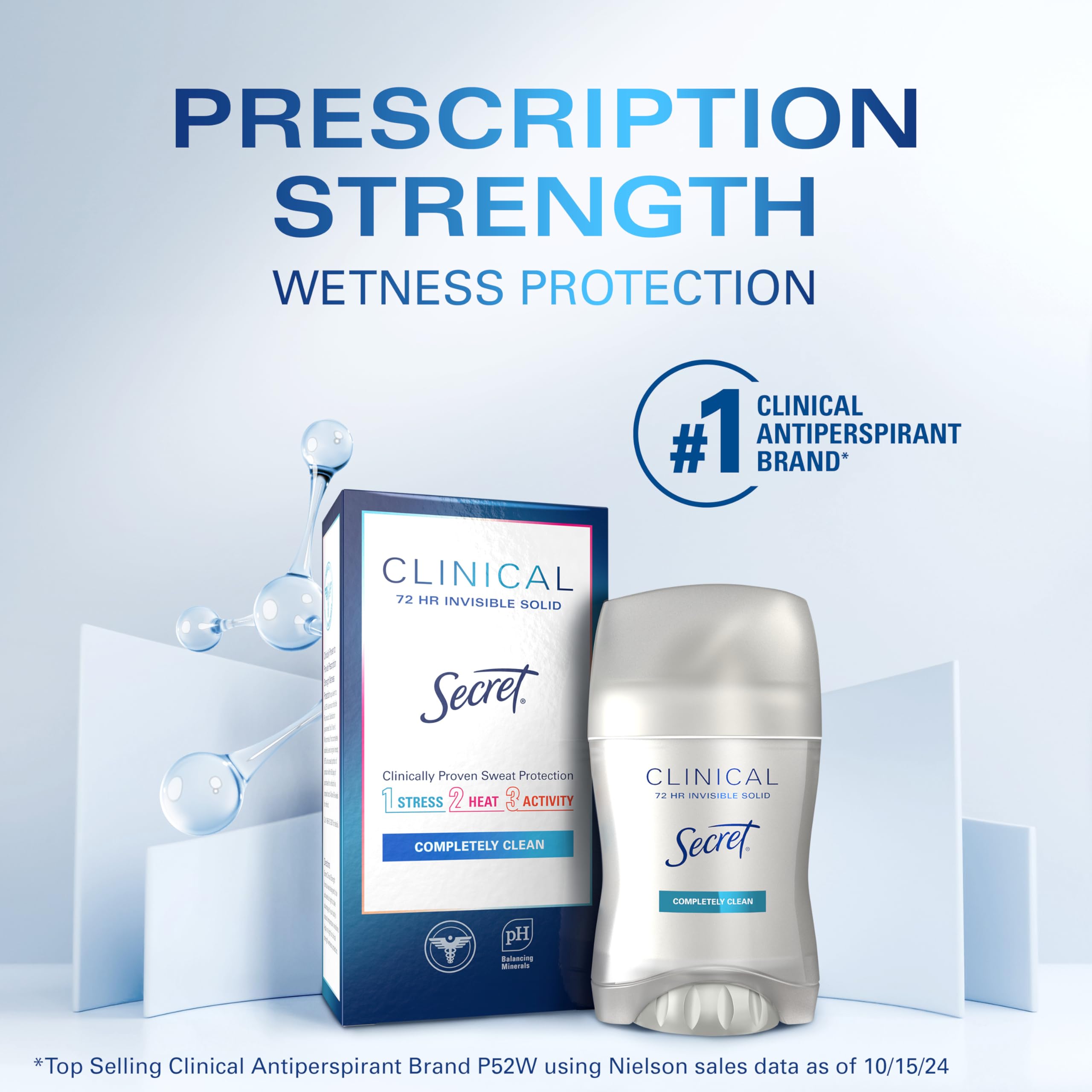 Secret Clinical Strength Deodorant – Completely Clean, 1.6 oz