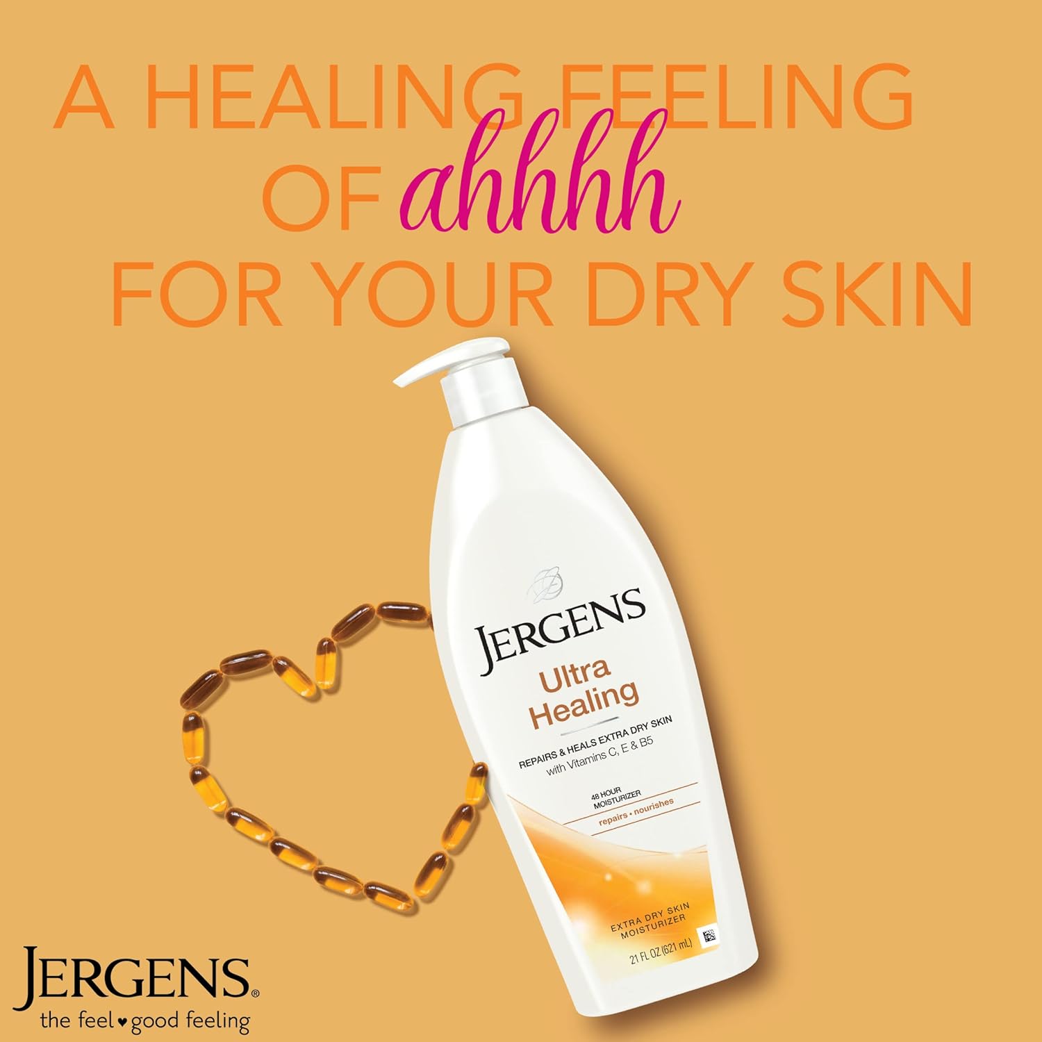 JERGENS Ultra Healing Extra Dry Skin Moisturizer, 21 oz