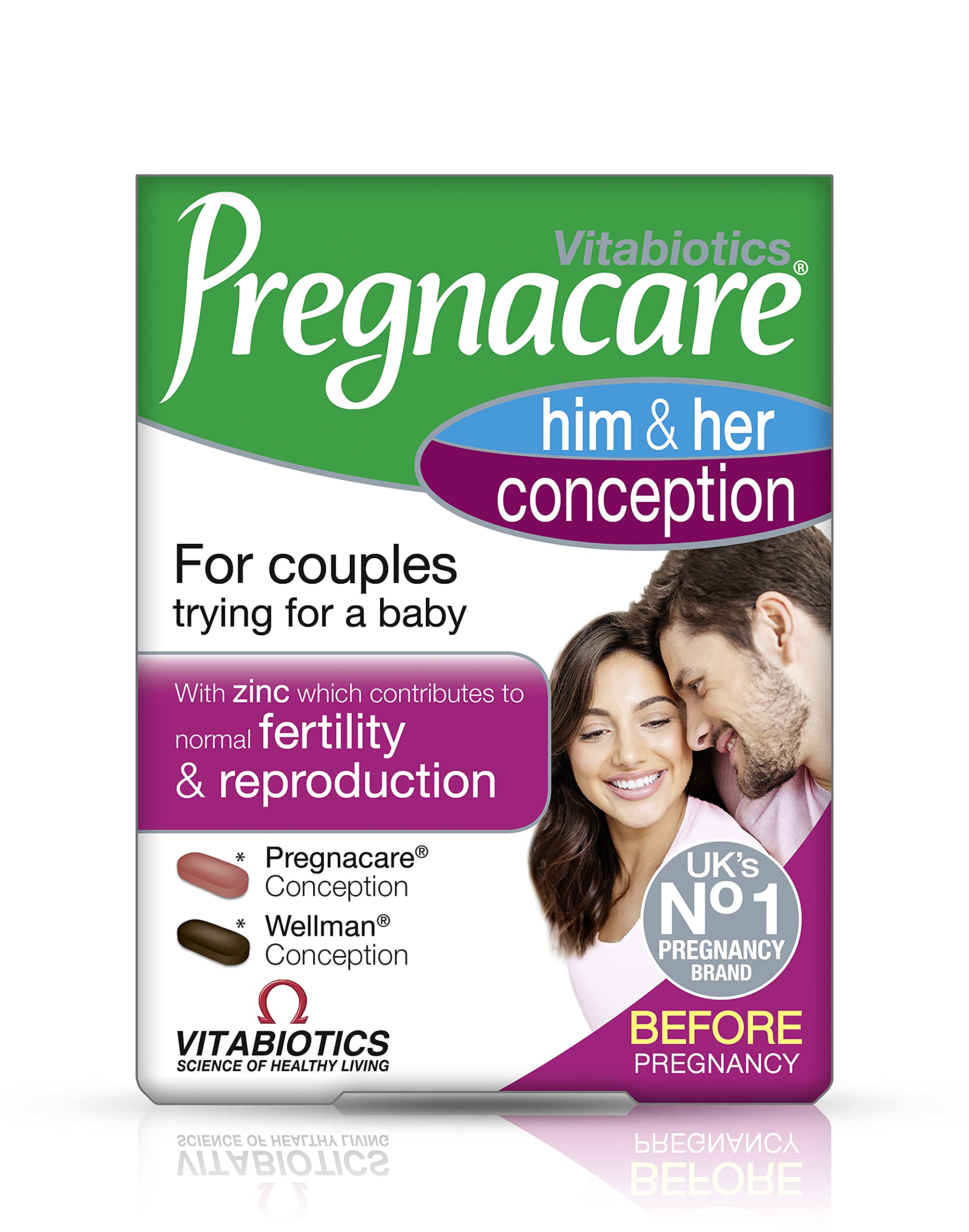 Pregnacare Conception Max – Prenatal Vitamins with Omega-3 DHA by Vitabiotics