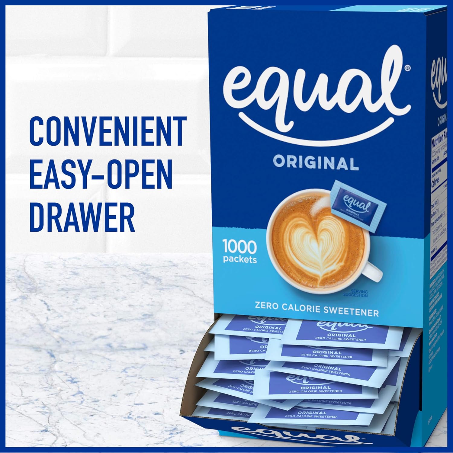 Equal Original Zero Calorie Sweetener 1000 Packets, 35 oz