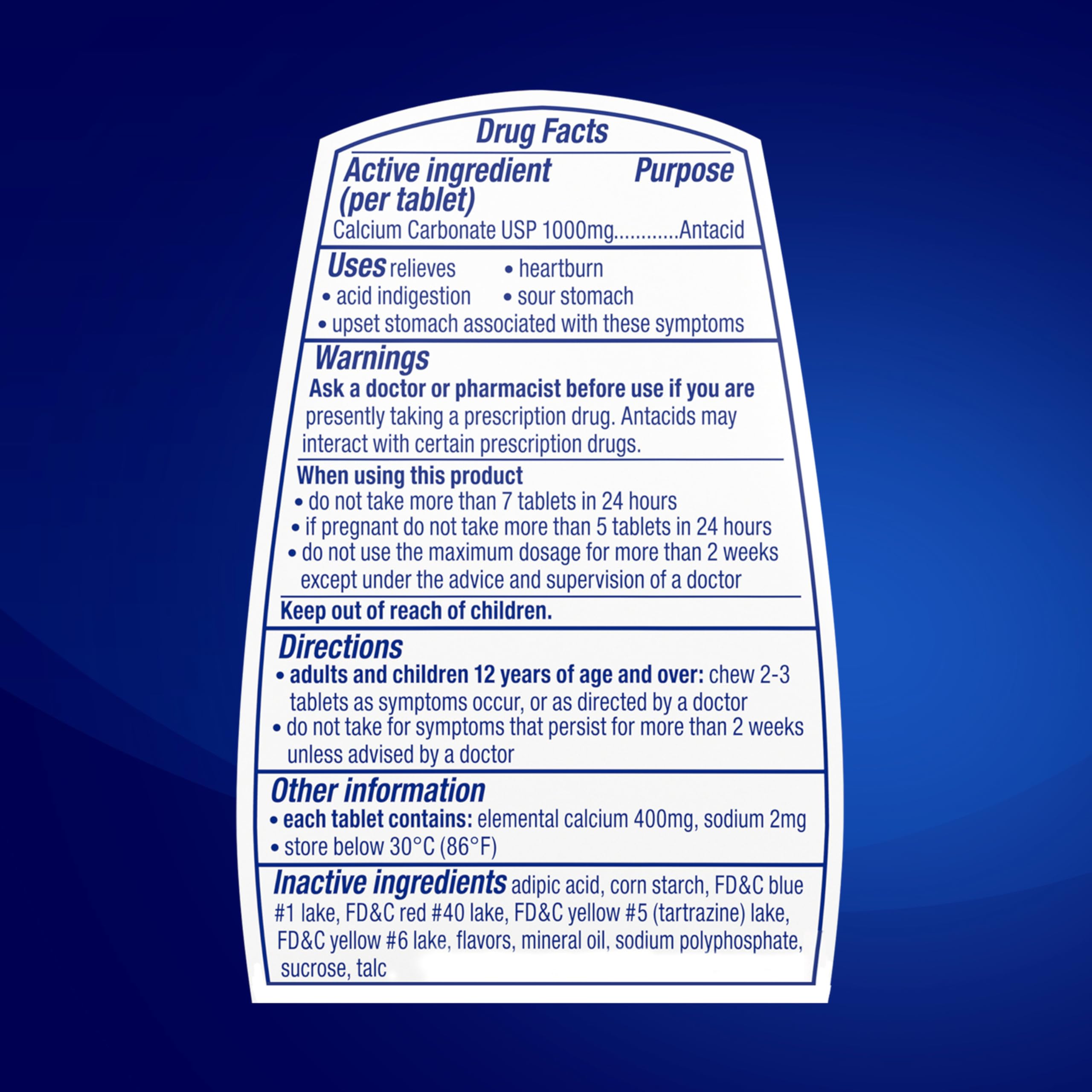 TUMS Ultra Strength Antacid Tablets – Assorted Fruit, 160 Ct