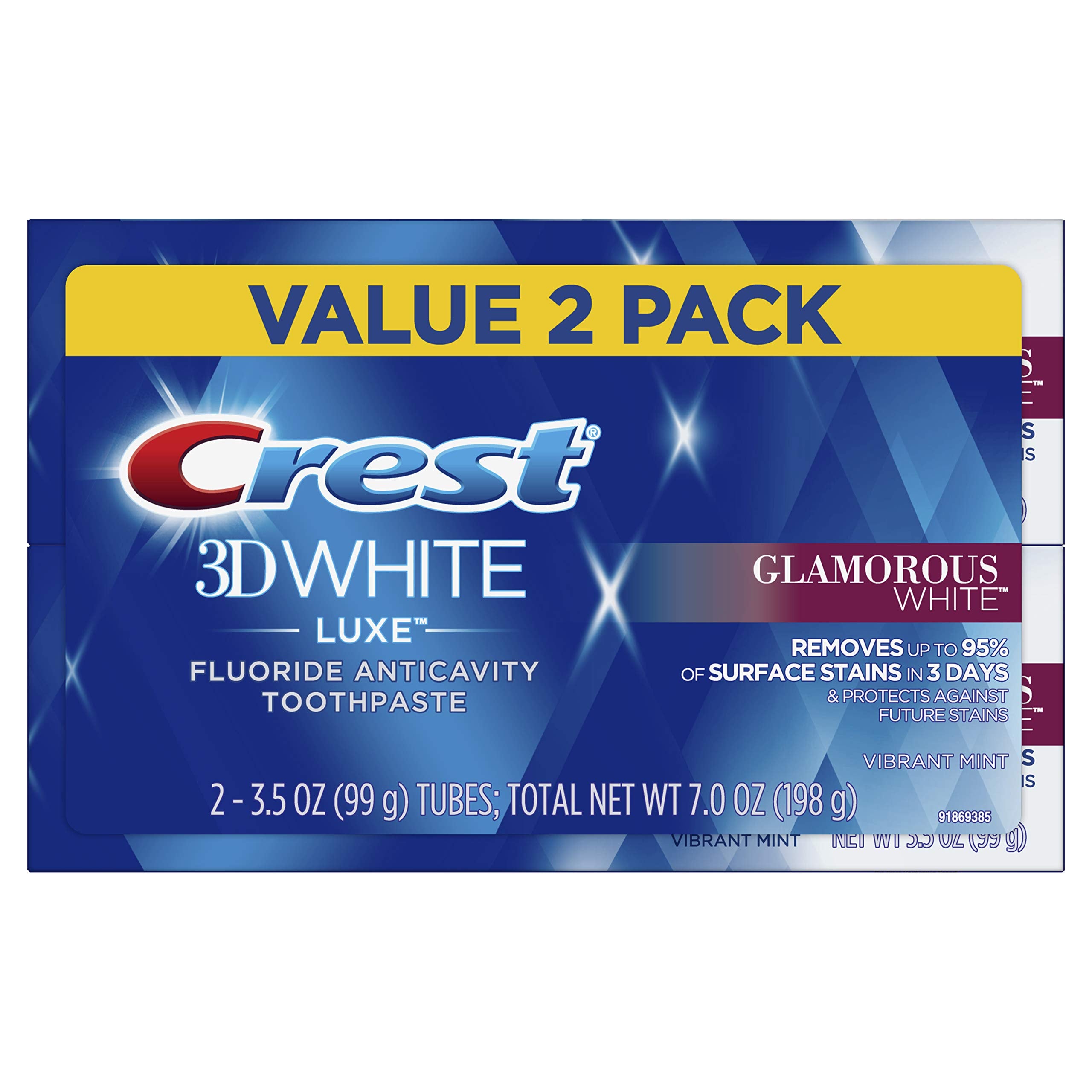 CREST TOOTHPASTE Vitalizing Fresh 3D White Deluxe(4pc)