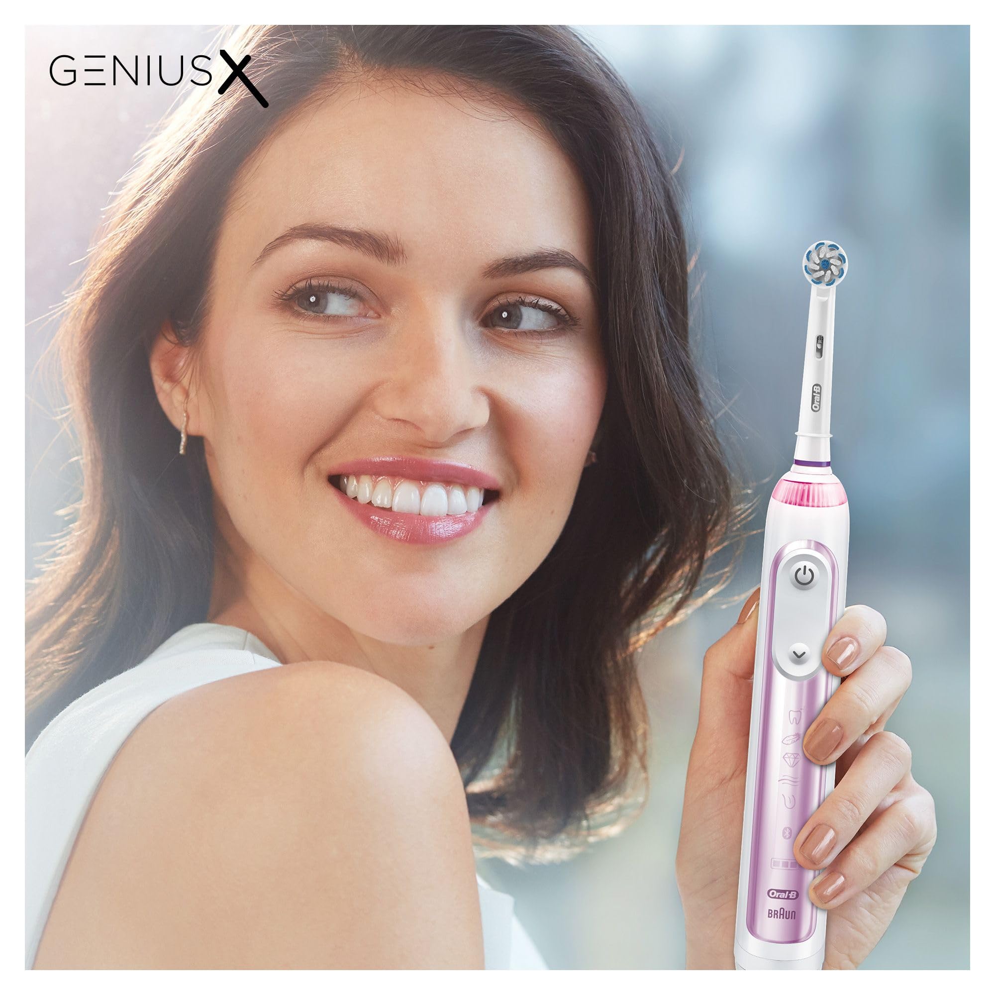 Oral-B Genius X AI Electric Toothbrush – Rose Gold, 6 Modes + Travel Case
