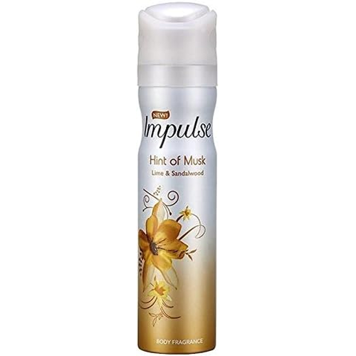 Impulse Hint of Musk Body Fragrance Deodorant 75ml (PACK OF 4)